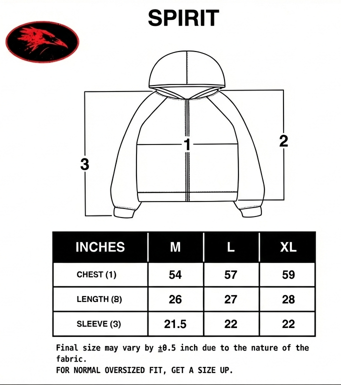 SPIRIT Zipper Hoodie